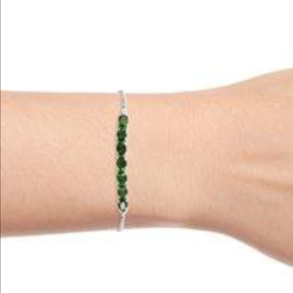 Russian Chrome Diopside Bolo Bracelet - Picture 3 of 3